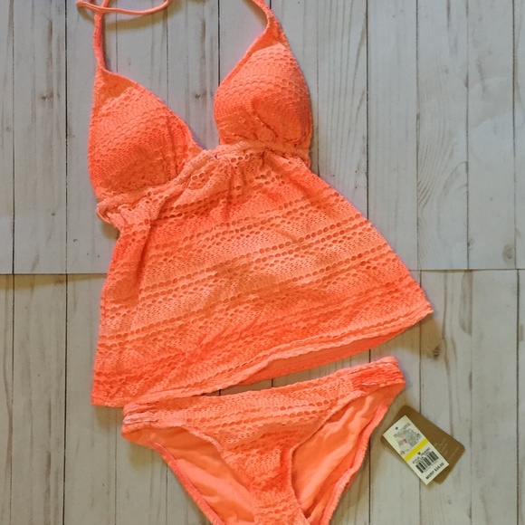 peach tankini